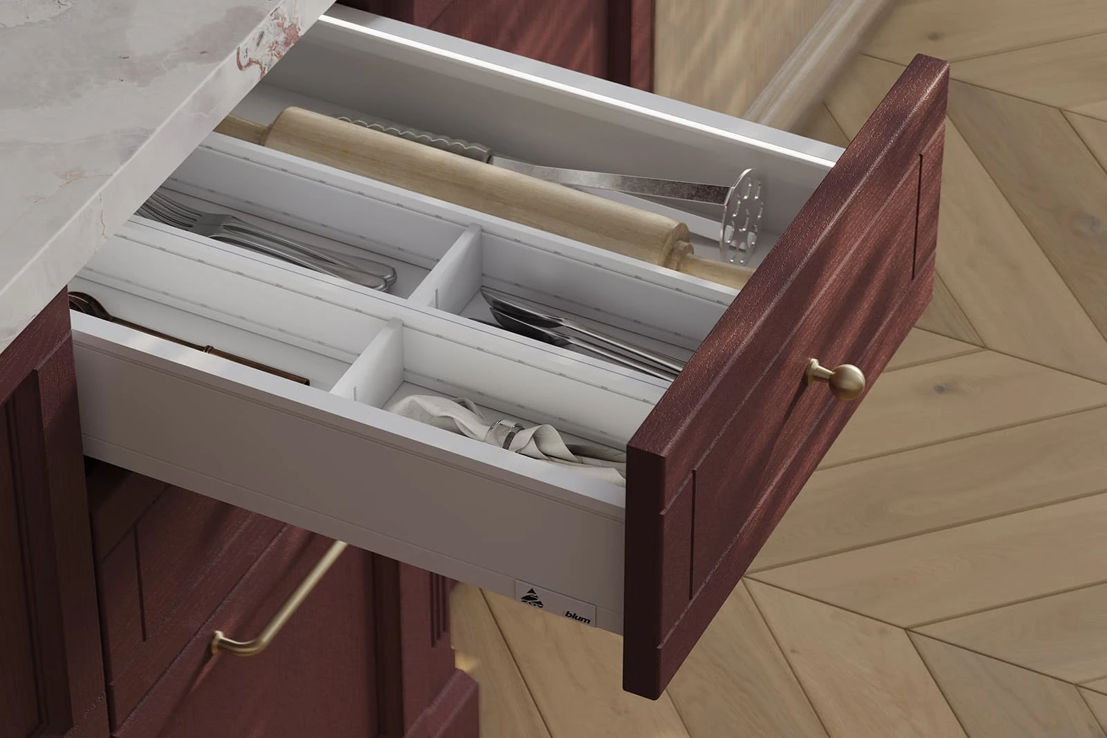 Кухня ОРЛЕАН '25 (НАТУРАЛЬНОЕ ДЕРЕВО)