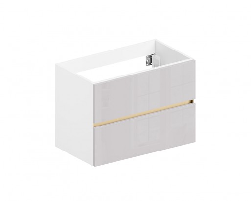 ЛИРА. МДФ/АКРИЛ ТАЛЬК (ГЛЯНЕЦ) / ЛДСП БЕЛЫЙ ПРЕМИУМ