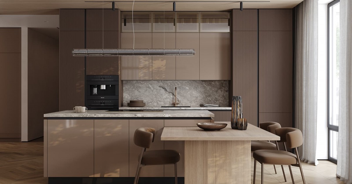 Кухня АЛЬМОНД (КРАШЕНАЯ МДФ (ЭМАЛЬ))