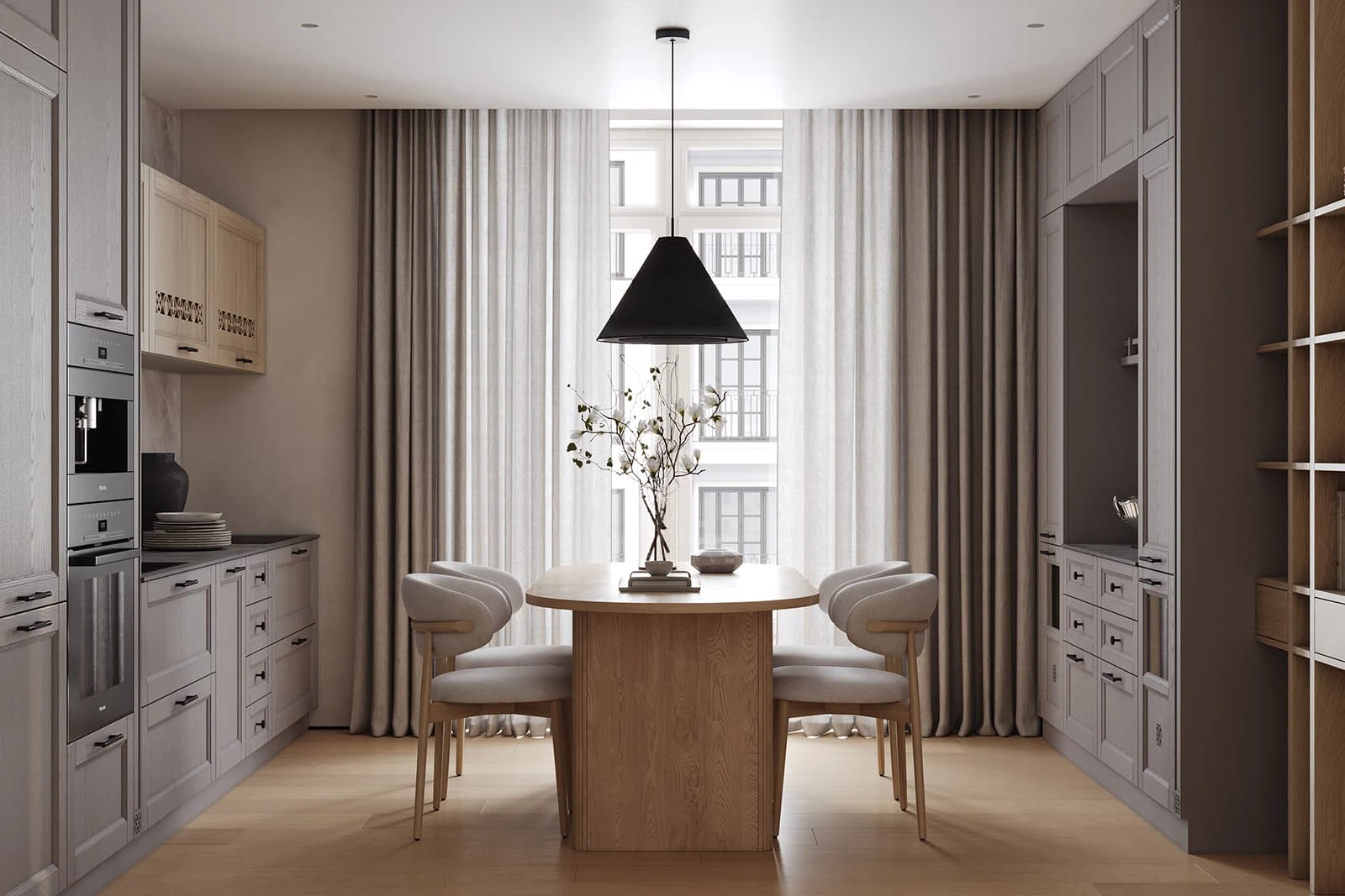 Кухня ПЬЕМОНТ '25 (НАТУРАЛЬНОЕ ДЕРЕВО)