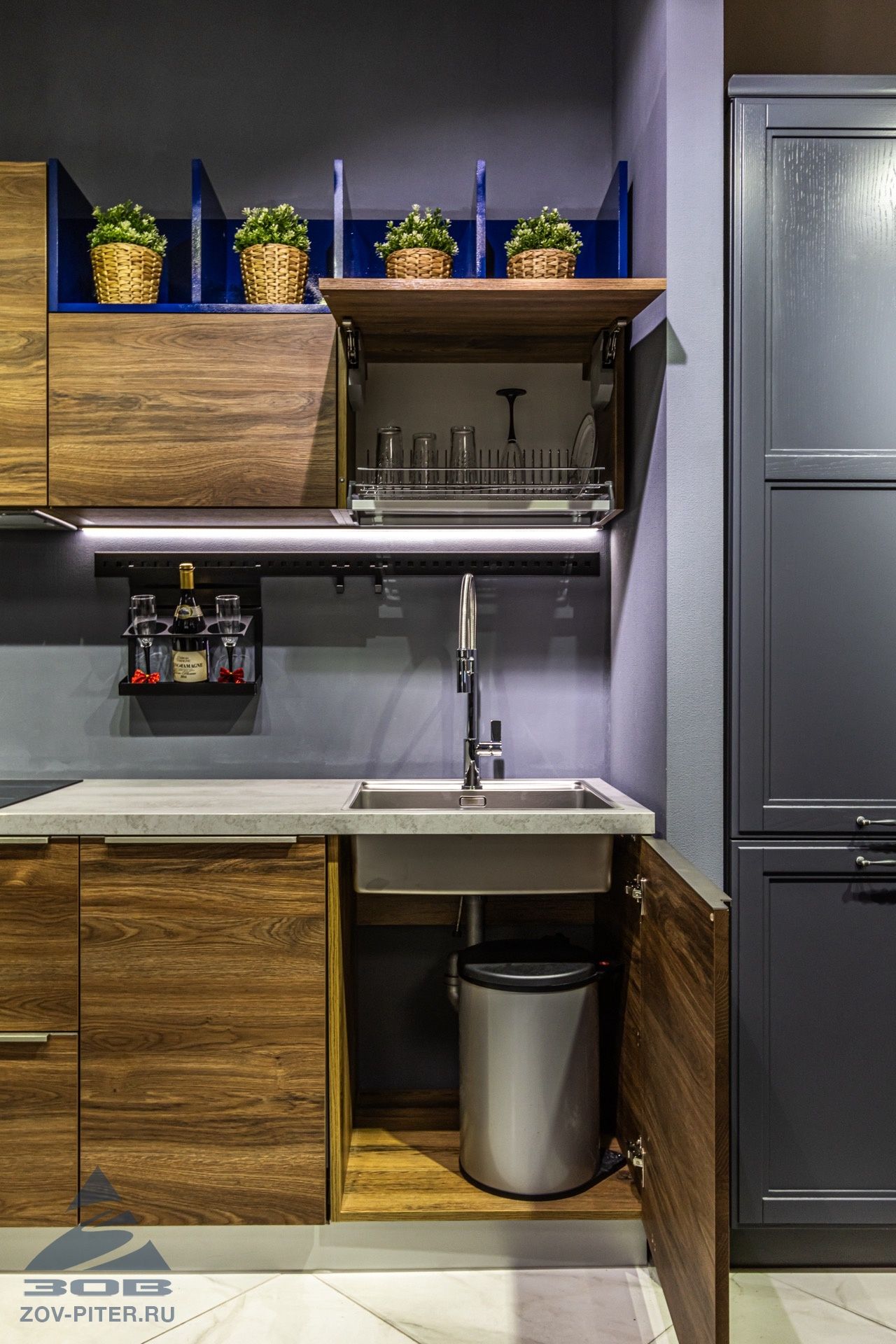 Краска Система RAL 5003 глянец Пост Тимбер Марон