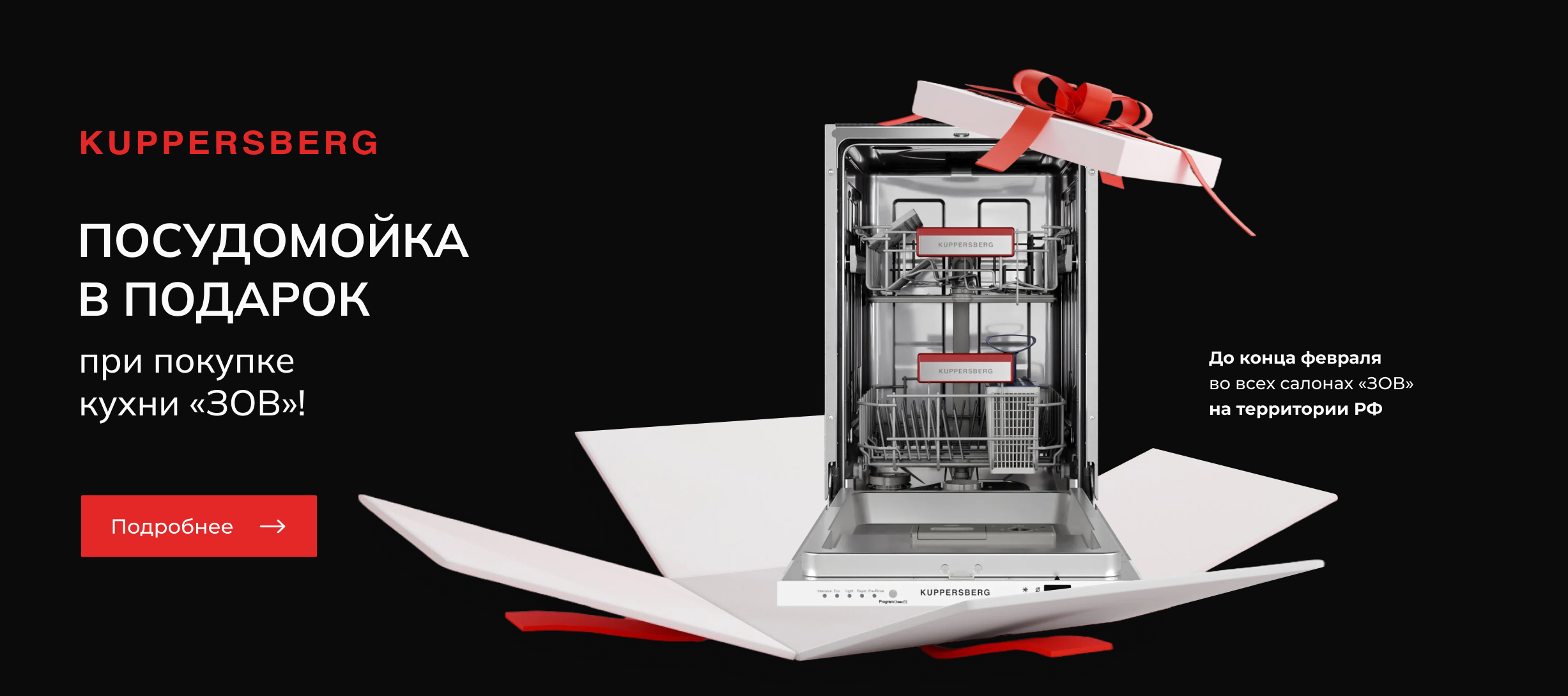 ПОСУДОМОЙКА В ПОДАРОК ПРИ ПОКУПКЕ КУХНИ «ЗОВ»!