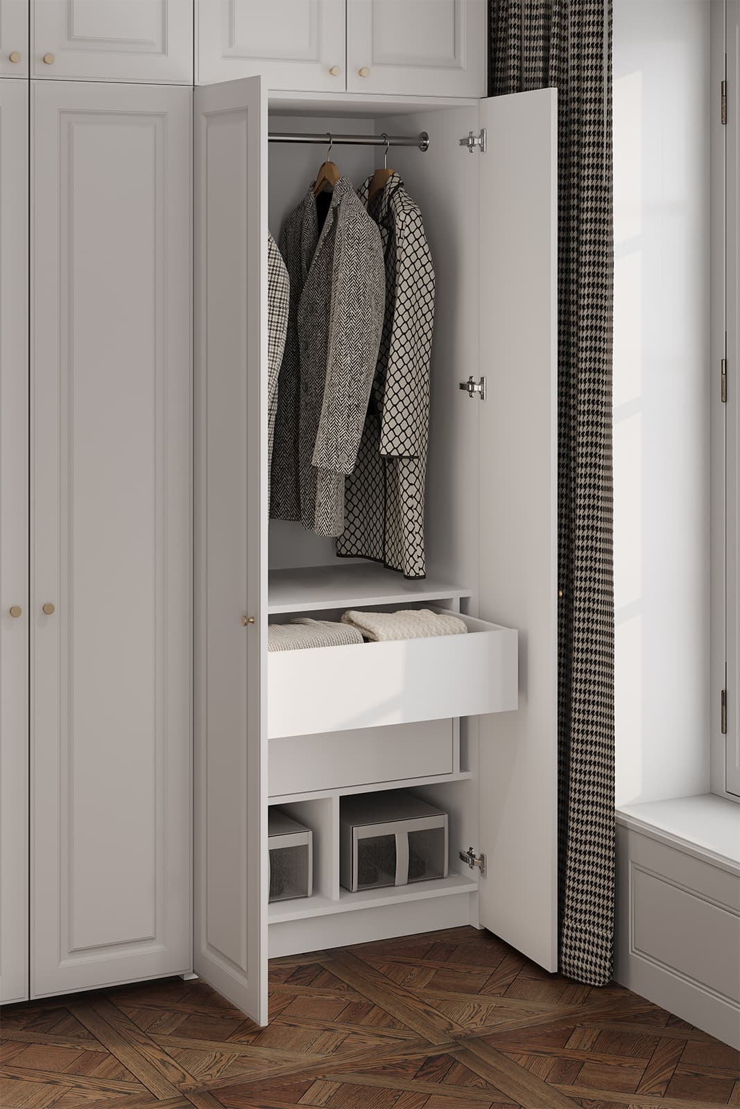 Гардеробный шкаф 10