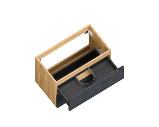 ДИОН. КРАШЕНАЯ МДФ RAL 7015 (ГЛЯНЕЦ)  ЛДСП ДУБ МЕДОВЫЙ