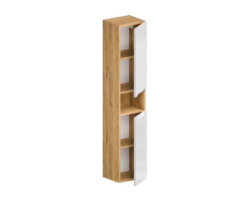 ДИОН. КРАШЕНАЯ МДФ RAL 9003 (ГЛЯНЕЦ) / ЛДСП ДУБ МЕДОВЫЙ