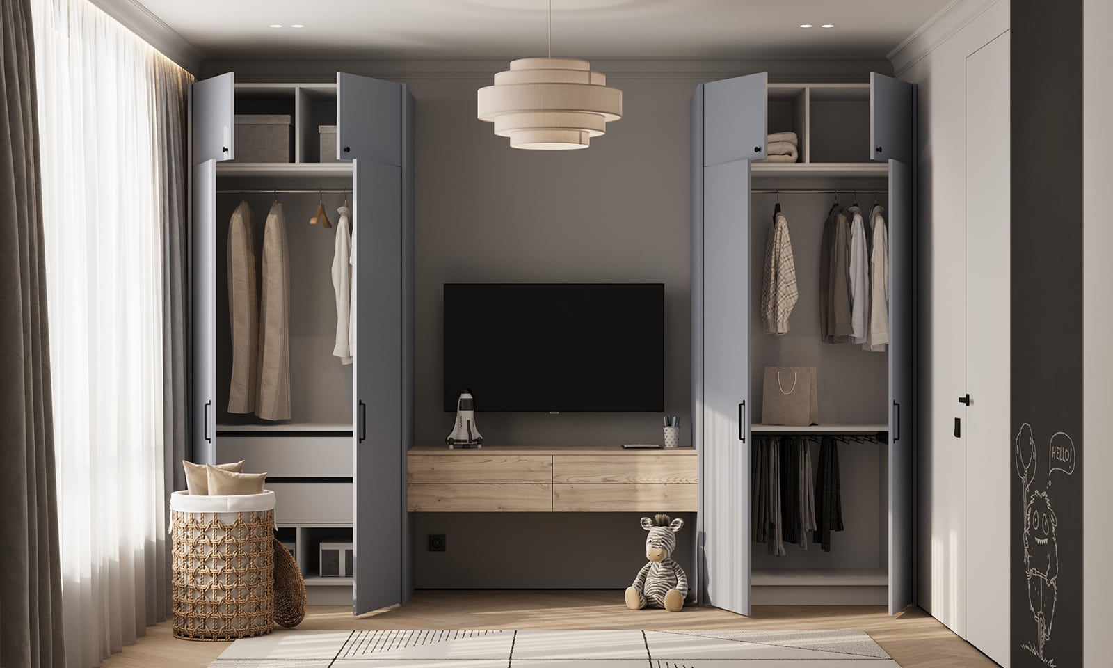 Гардеробный шкаф 8