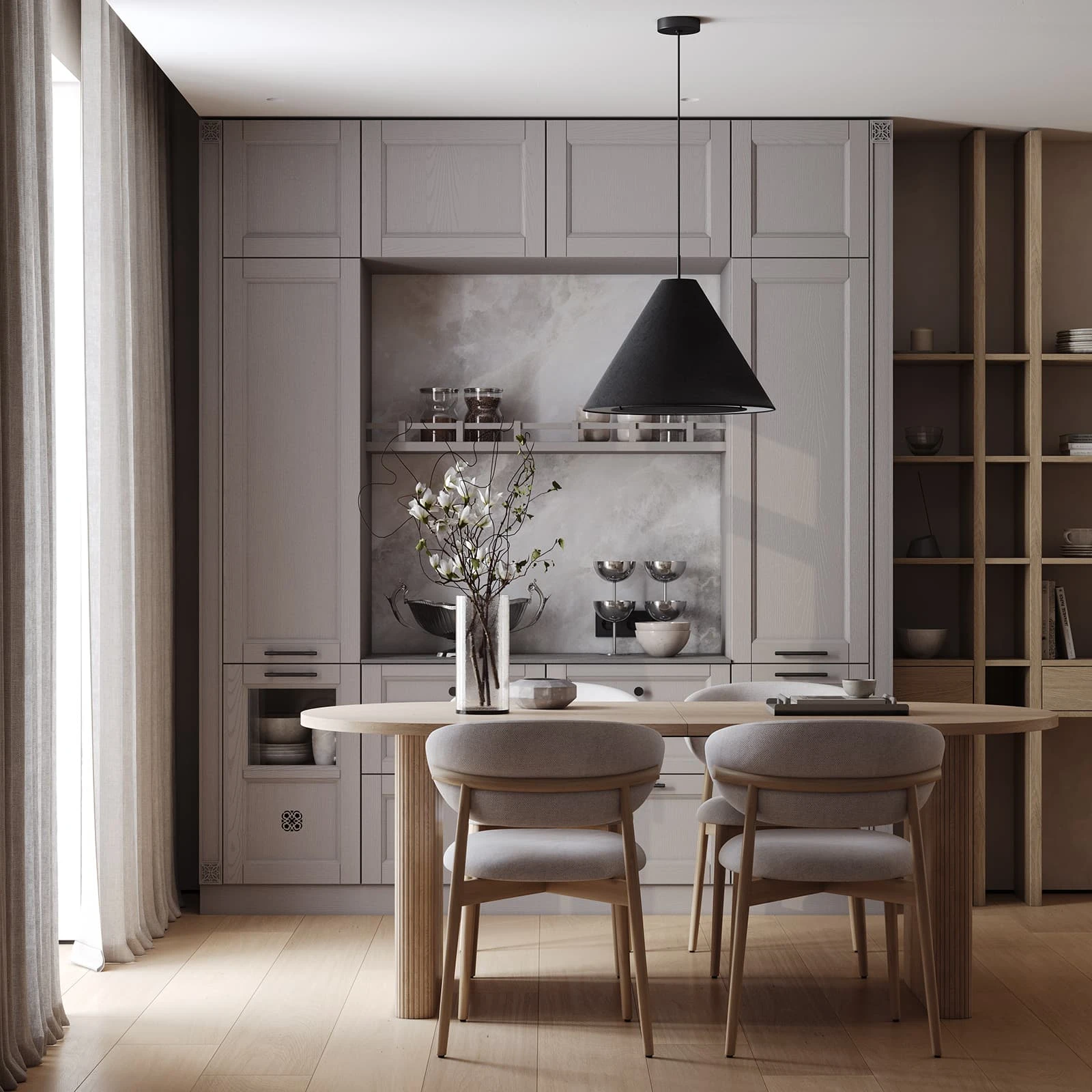 Кухня ПЬЕМОНТ '25 (НАТУРАЛЬНОЕ ДЕРЕВО)