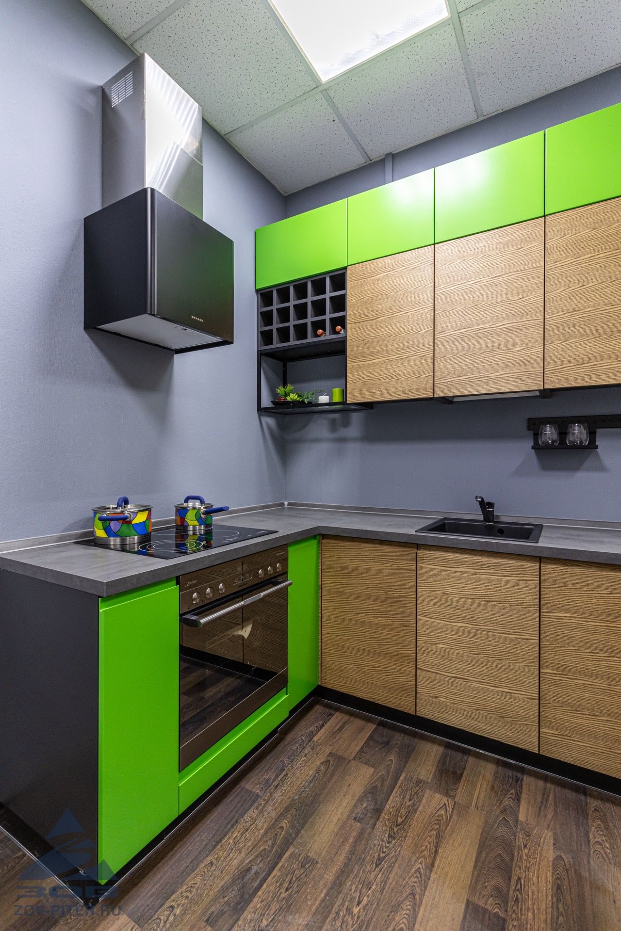 Кухня шпон-краска (без техники)