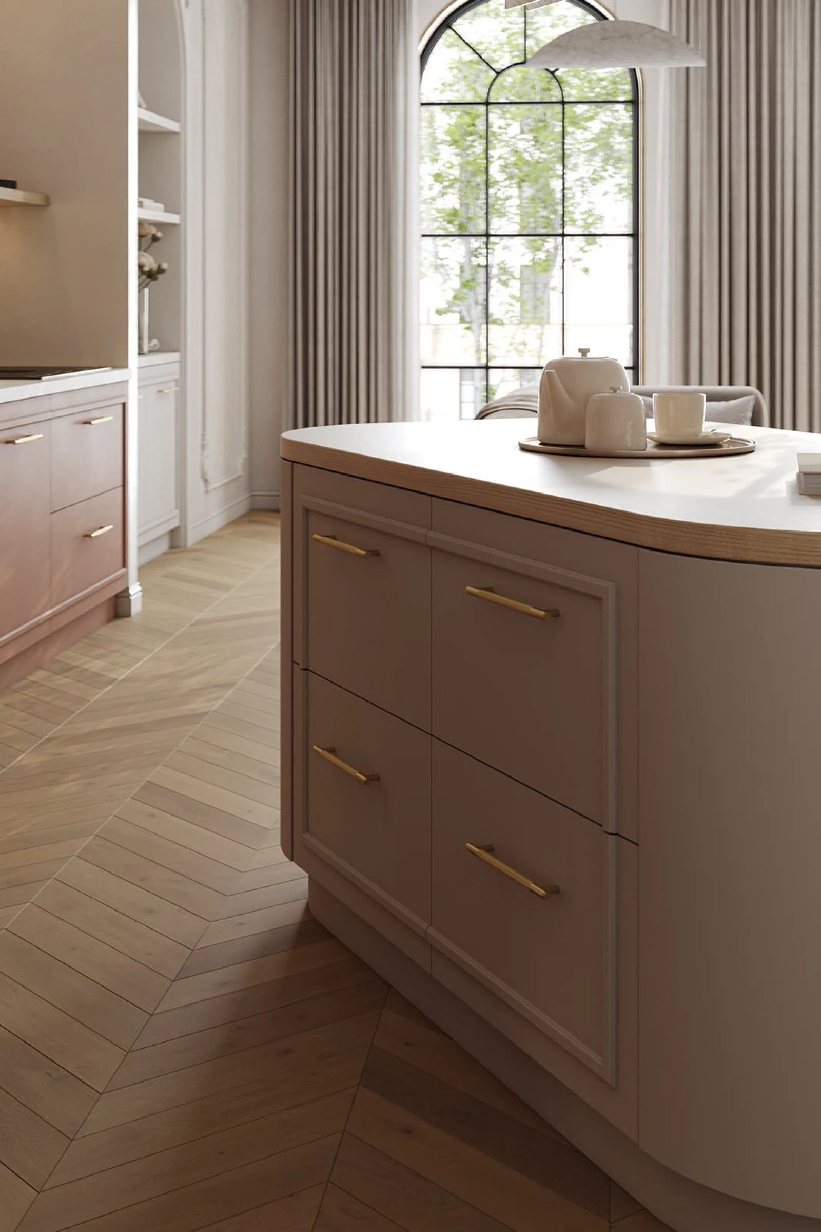 Кухня ОПЕРА (КРАШЕНАЯ МДФ (ЭМАЛЬ))