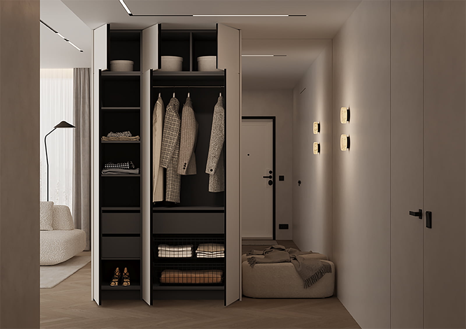 Гардеробный шкаф 11