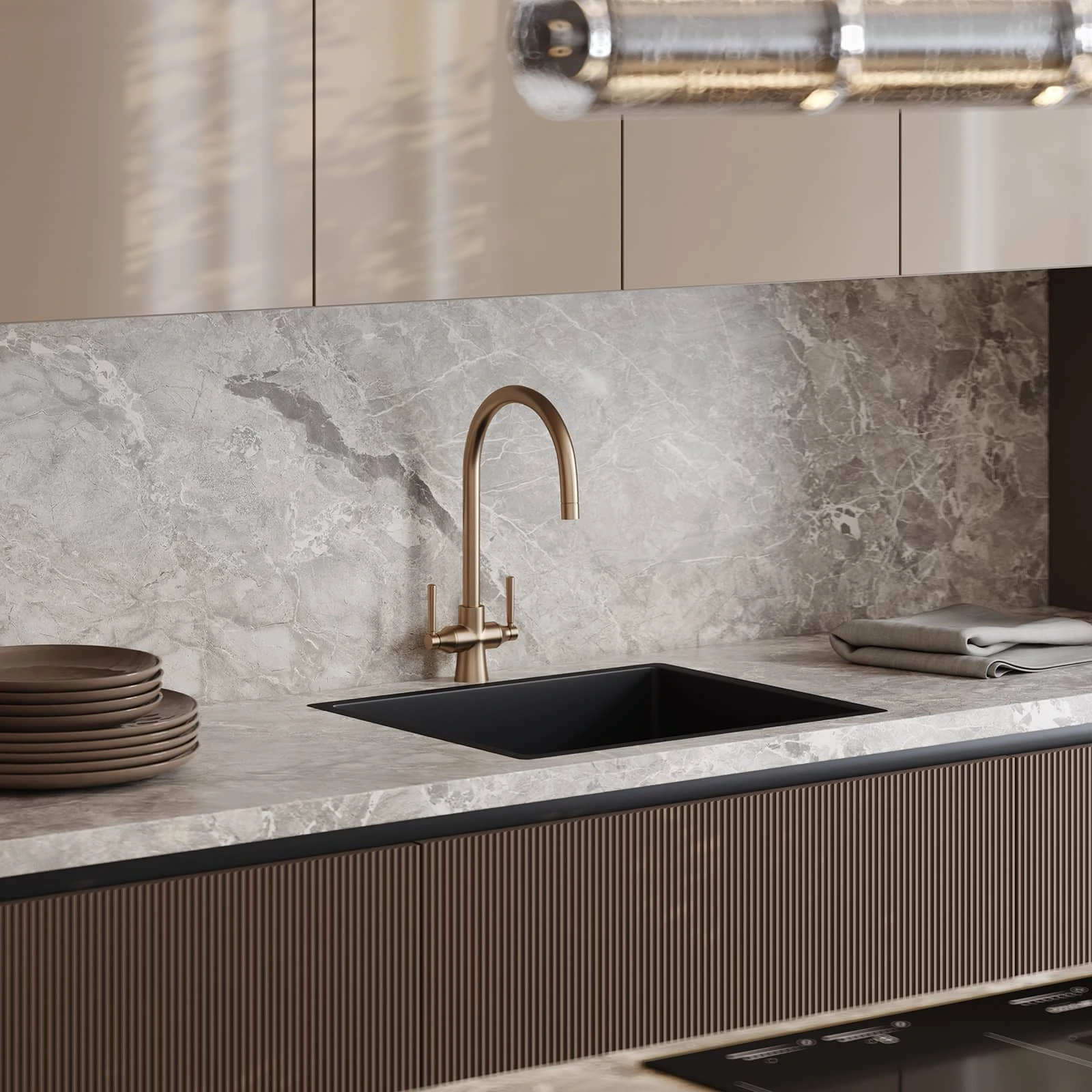 Кухня АЛЬМОНД (КРАШЕНАЯ МДФ (ЭМАЛЬ))