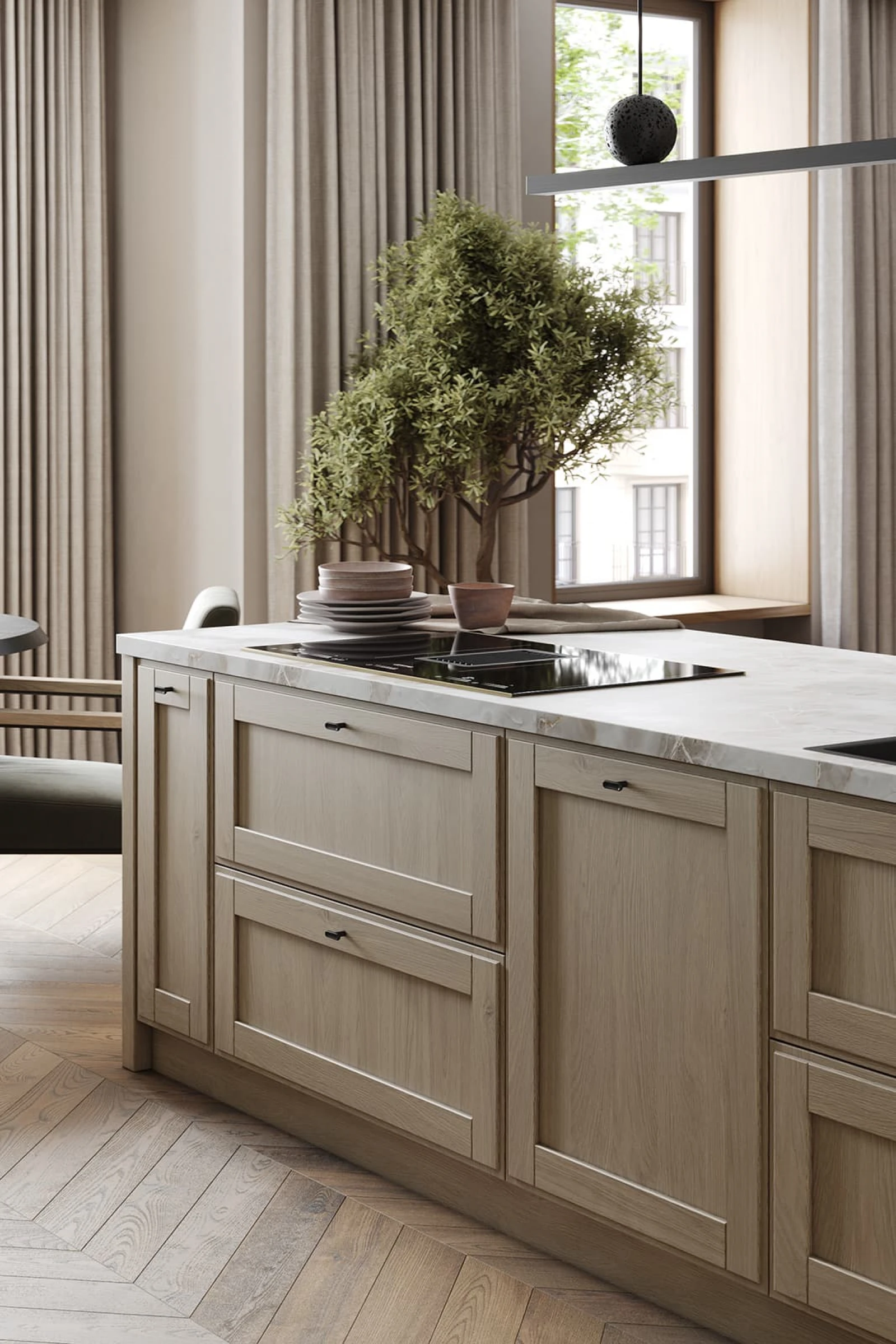 Кухня БЕРНАДИН (ЛМДФ EVOSOFT)