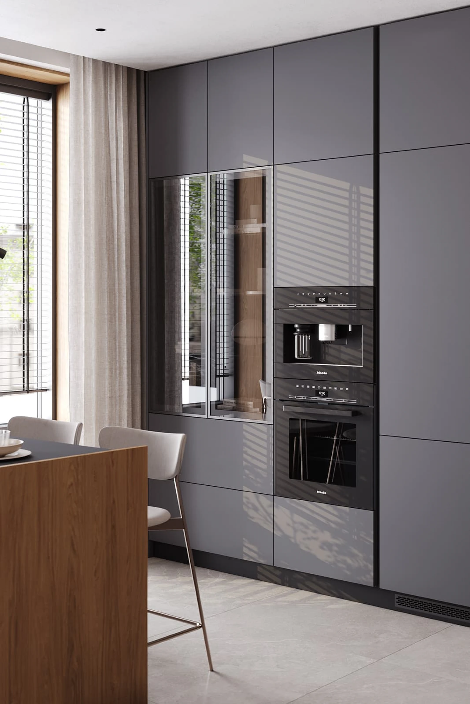 Кухня ФЕНИКС (ДЕКОРАТИВНЫЕ ПАНЕЛИ ТИМБЕР)