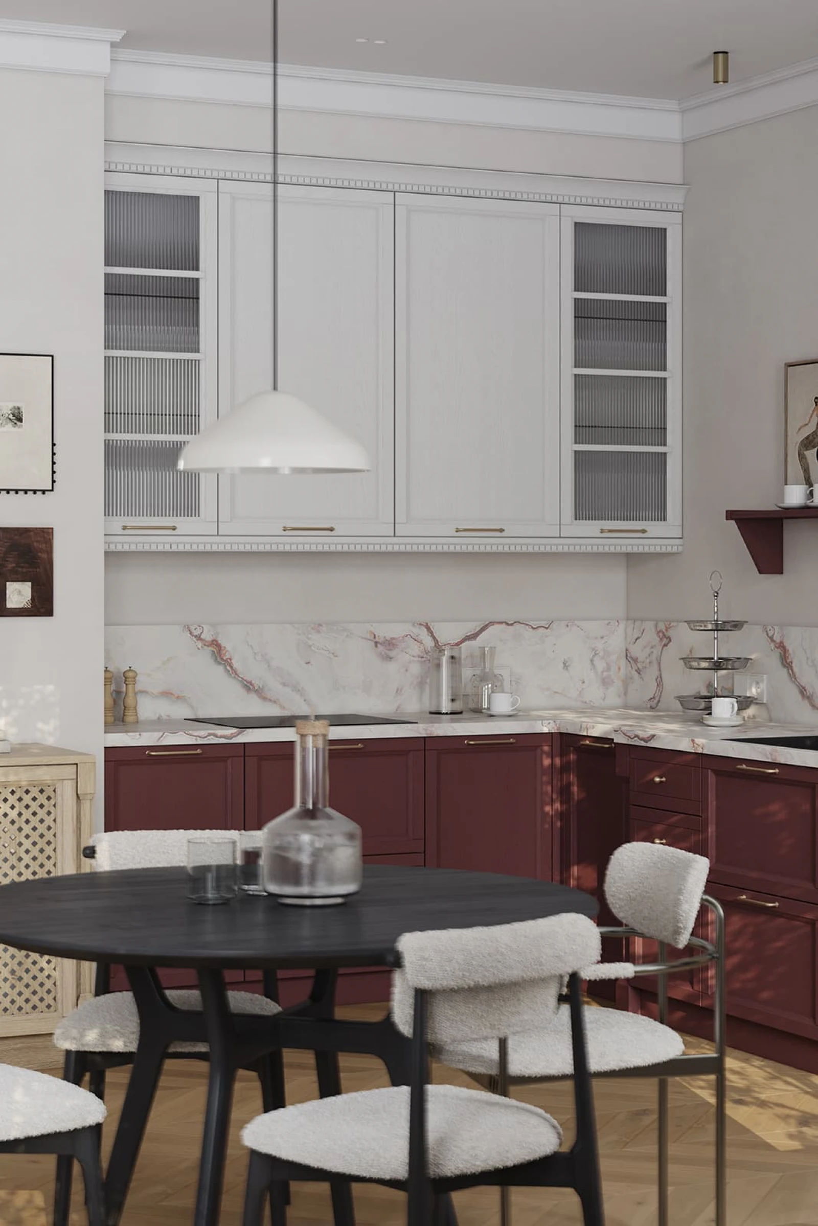 Кухня ОРЛЕАН '25 (НАТУРАЛЬНОЕ ДЕРЕВО)