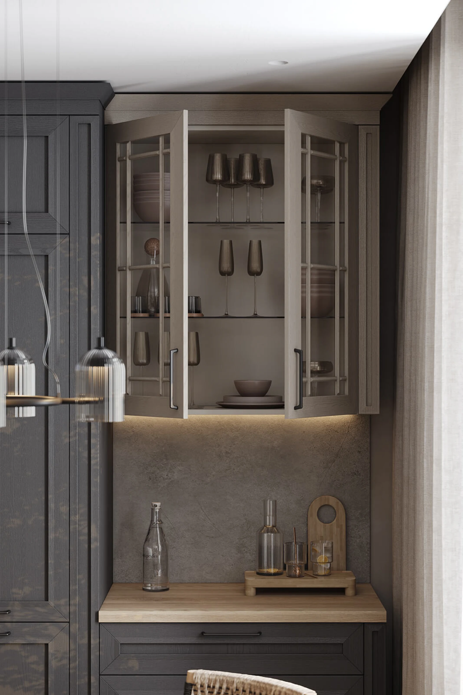 Кухня ТОСКАНА '25 (НАТУРАЛЬНОЕ ДЕРЕВО)