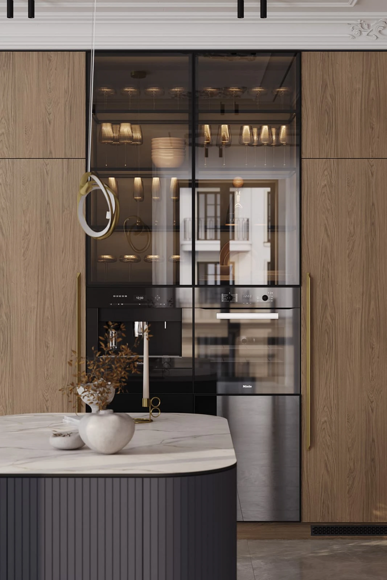 Кухня КАСЕЛЛА (ДЕКОРАТИВНЫЕ ПАНЕЛИ ТИМБЕР)