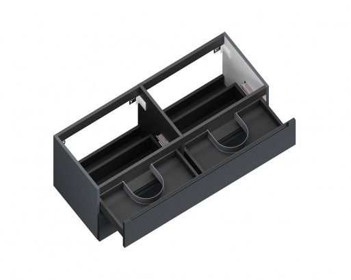 ДИОН. КРАШЕНАЯ МДФ RAL 7015 (МАТОВЫЙ)  ЛДСП ГРАФИТ