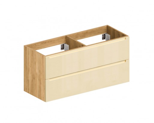 ДИОН. КРАШЕНАЯ МДФ RAL 1015 (ГЛЯНЕЦ)  ЛДСП ДУБ МЕДОВЫЙ