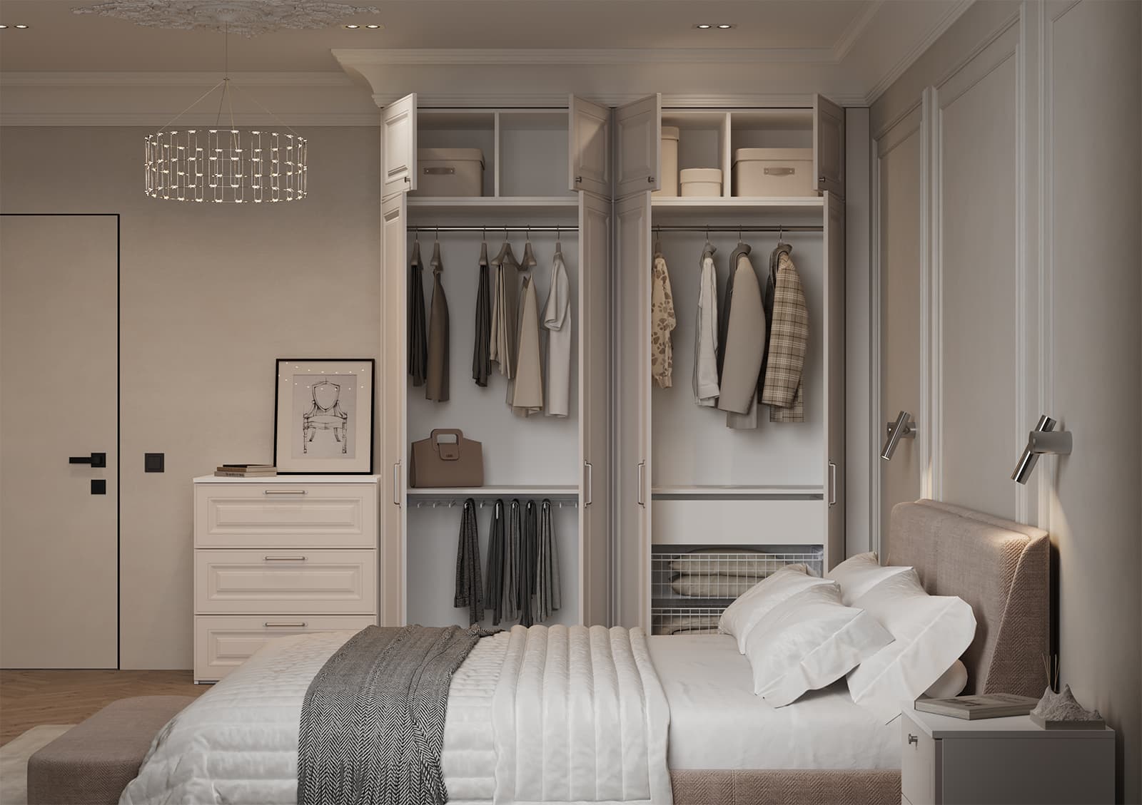 Гардеробный шкаф 12