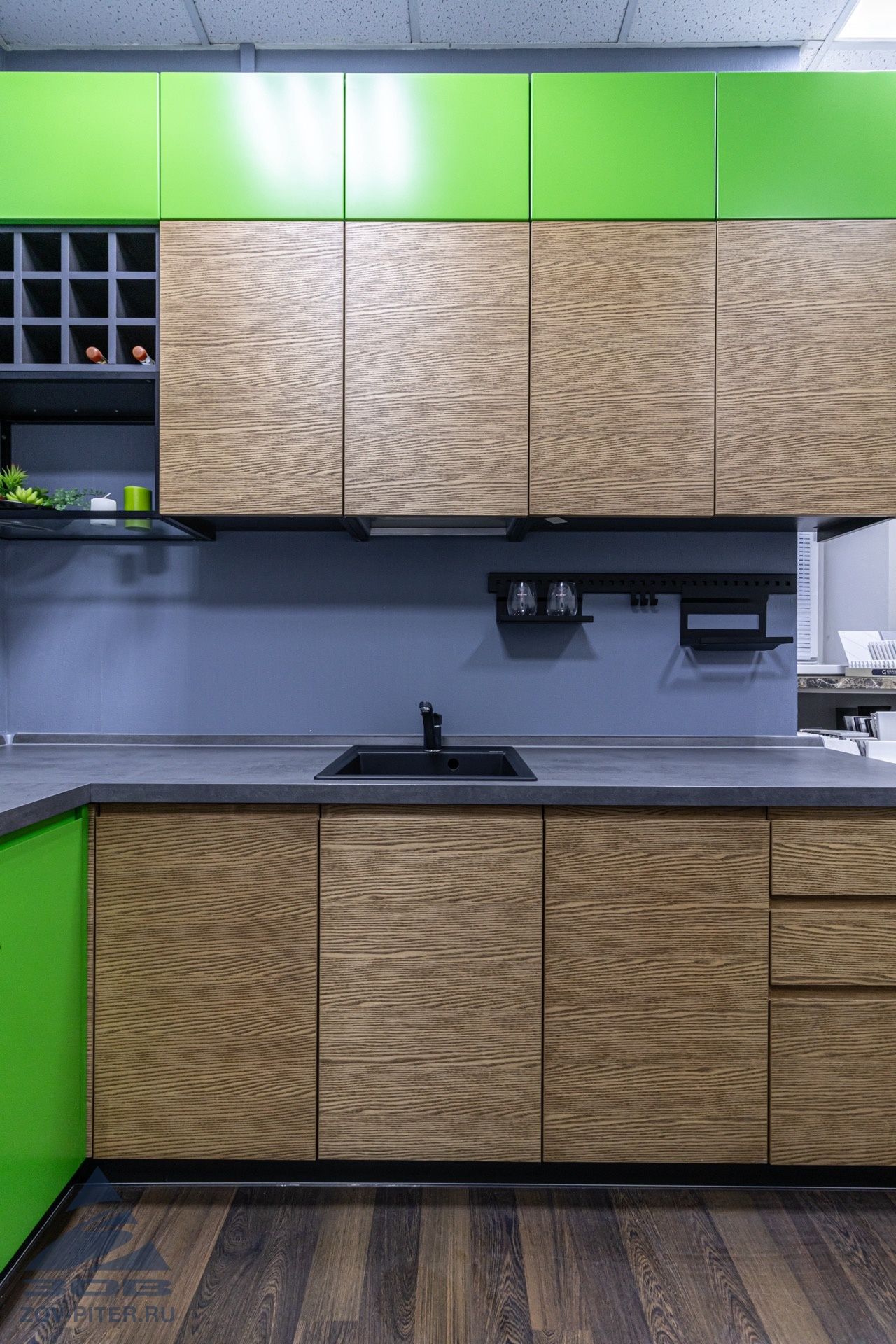 Кухня шпон-краска (без техники)