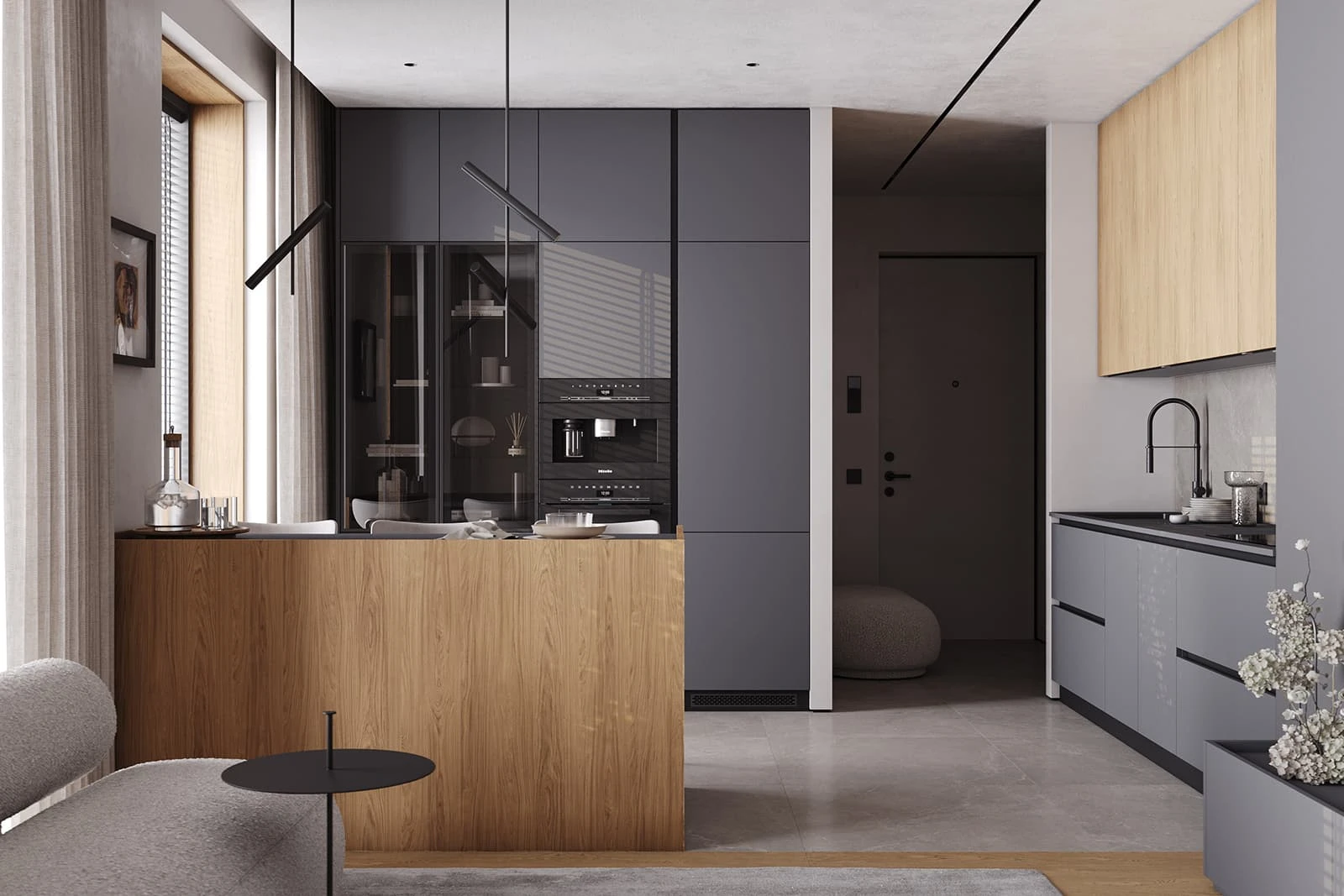 Кухня ФЕНИКС (ДЕКОРАТИВНЫЕ ПАНЕЛИ ТИМБЕР)