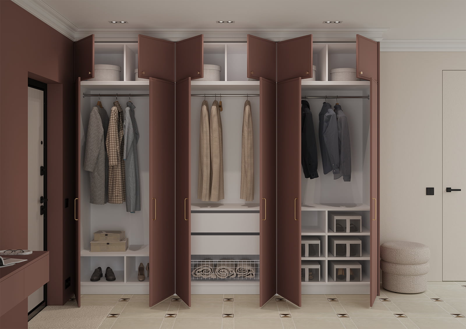 Гардеробный шкаф 9