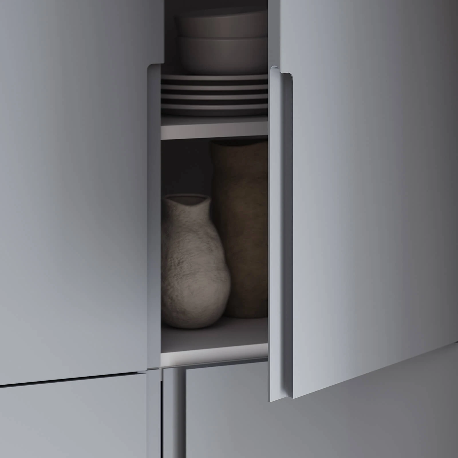 Кухня ПУРА (КРАШЕНАЯ МДФ (ЭМАЛЬ))