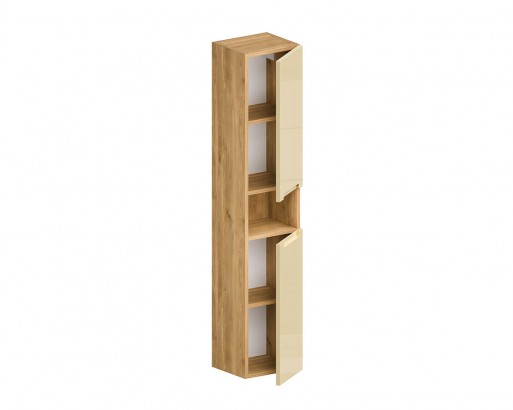 ДИОН. КРАШЕНАЯ МДФ RAL 1015 (ГЛЯНЕЦ)  ЛДСП ДУБ МЕДОВЫЙ