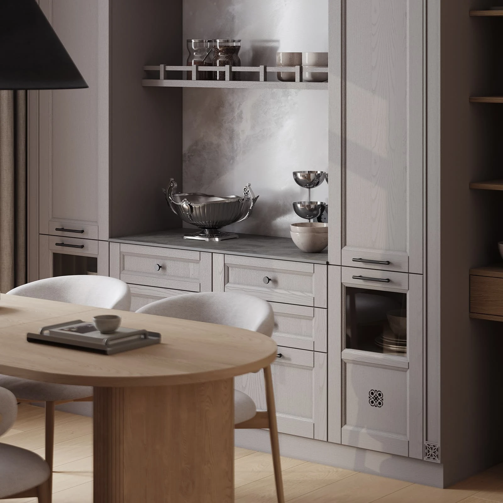 Кухня ПЬЕМОНТ '25 (НАТУРАЛЬНОЕ ДЕРЕВО)