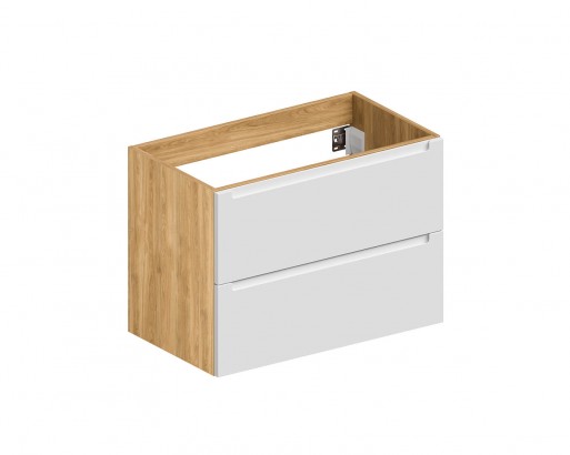 ДИОН. КРАШЕНАЯ МДФ RAL 9003 (МАТОВЫЙ) / ЛДСП ДУБ МЕДОВЫЙ