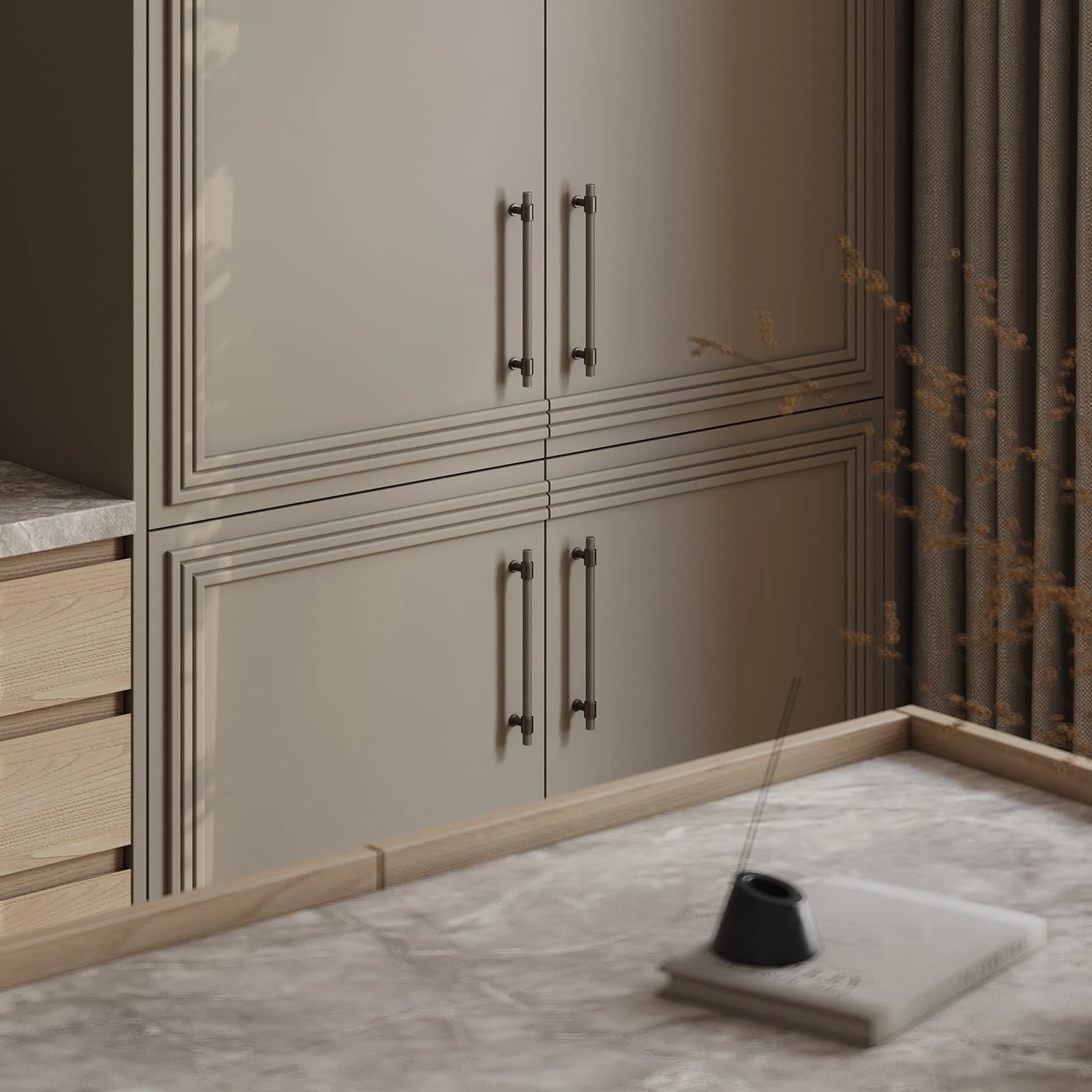 Кухня ЛАУРА (КРАШЕНАЯ МДФ (ЭМАЛЬ))