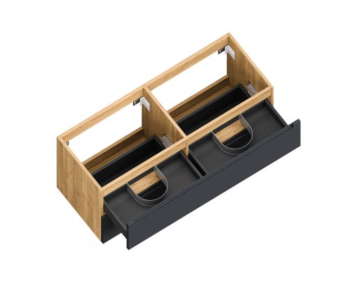 ДИОН. КРАШЕНАЯ МДФ RAL 7015 (МАТОВЫЙ) / ЛДСП ДУБ МЕДОВЫЙ